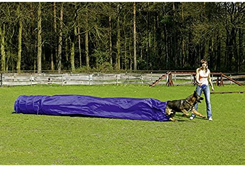 Karlie Agility-tunnel med påse L: 5 m ø: 60 cm blå