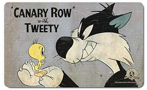 Logoshirt® Looney Tunes I Sylvestre & Titi I Canary Row I Planche à petit-déjeuner I Planche à découper I 23x14cm I Design original sous licence