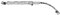 Piper Dachauflagestange gebogen Stahl 22 mm 110-160 cm