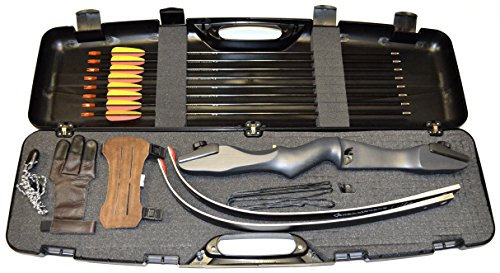 Ragim Matrix Evo - Arco ricurvo per principianti con valigia, 16 lbs, 56 pollici, ambidestro