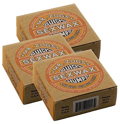 Sex Wax Quick Humps Coconut (Choose Temperature) (1x Frigid to Cold, 3 Pack)