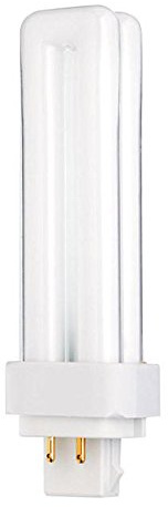 Satco S8329 13 Watt T4 pin-Based Compact Fluorescent, Warm White, 2700K, 82 CRI, G24Q-1 (4-Pin) Base (Pack of 9)