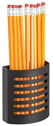 InterDesign Forma Magnetisches Memo-Center aus Metall für Stifte, Stifte und Notizblock-Halter für die Küche Pencil Cup