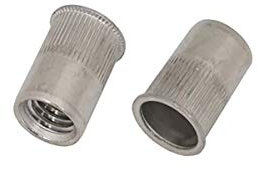 RS PRO Blind Niet, Ø 6.9mm x 11.5mm, Grau, Stahl, M5, 7mm, min. 0.5mm, max. 2mm, Packung a 100 Stück