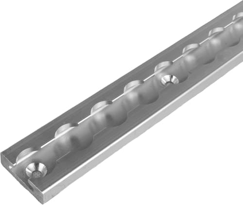 Safetytex Alu Zurrschiene eckig Airlineschiene 20mm Bohrungen Zurrleiste | Ladungssicherung für LKW Anhänger Wohnmobil, stabile Befestigungsschiene aus Aluminium mit Lochsystem