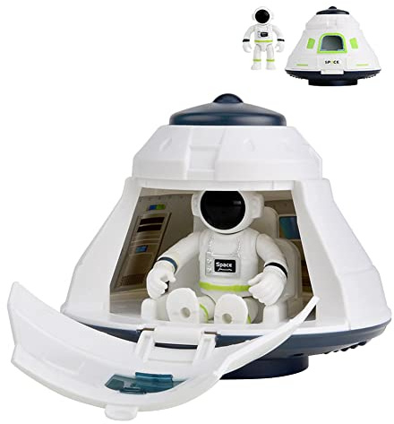 LICHENGTAI Giocattoli Spaziali Avventura con Luci, Razzo Spaziale Giocattolo, Giocattoli Navi Spaziali, Giocattolo Della Space Shuttle, Regalo Giocattoli Educativi per Bambini di 4-10 Anni