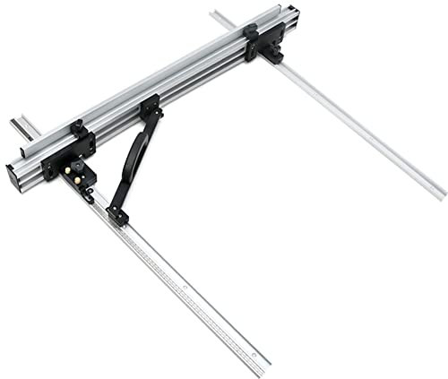 Guide de scie à bois, 800 mm/1000 mm, guide de piste circulaire multifonction, outil auxiliaire de plaque inférieure, système de clôture de scie à table, outil de bricolage en plastique et aluminium