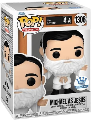 Funko POP! TV: The Office - Michael As Jesus - Amazon-Exklusiv - Vinyl-Sammelfigur - Geschenkidee - Offizielle Handelswaren - Spielzeug Für Kinder Und Erwachsene - TV Fans - Modellfigur Für Sammler