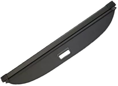 Kofferraumabdeckung, Gepäckträger-Vorhang mit Zugschnalle, schwarz, einziehbare Laderaumabdeckung, kompatibel mit Tesla-Modellen