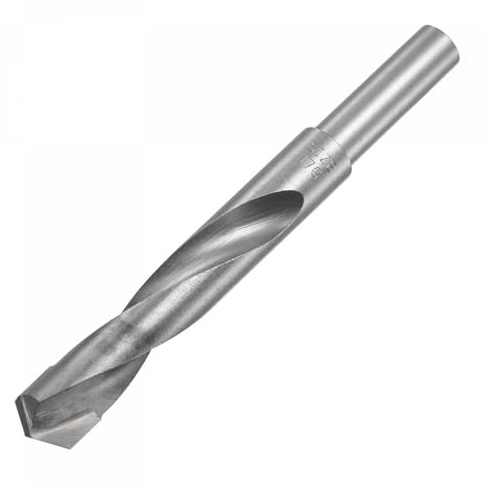 TA-VIGOR 15mm Reduced Shank Twist Drill Bits with 1/2 Inch Shank, Carbide Drilling Bits for Stainless Steel Alloy Metal Plastic Wood