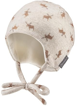 Sterntaler Beanie mit bunten Tupfen - Mädchen Jersey Mütze, gefüttert mit Baumwollfleece