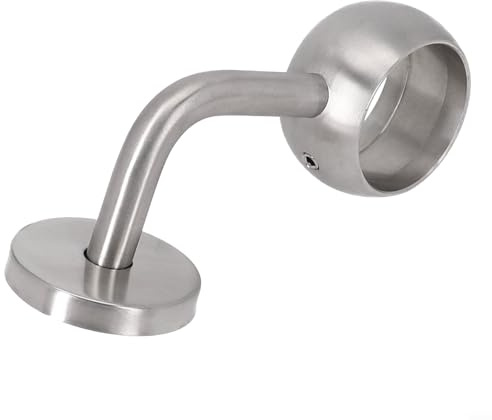Handrail Brackets For Stairs, Polished Stainless Steel Handrail Bracket Tube Covered Fixing(42mm)