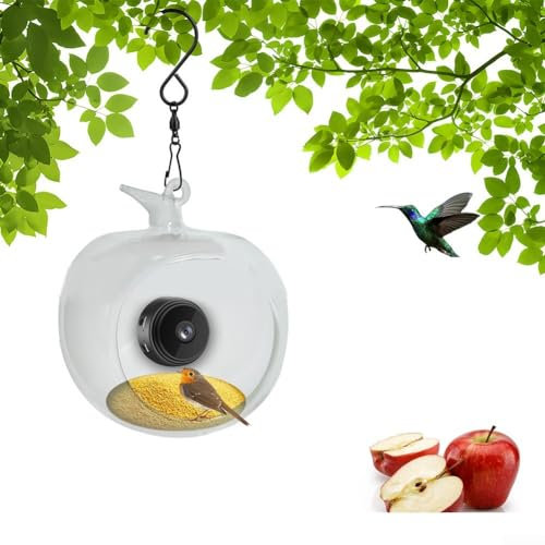 Intelligenter Vogelfutterspender mit Kamera, für drinnen und draußen, für den Außenbereich, Echtzeitüberwachung, Vogelfutterstation für Fensterbank