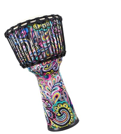 8-Zoll-PVC-Körper Schaffell-Trommelkopf Afrikanische Trommel Erwachsene Anfänger Afrikanisches Handtrommelinstrument Djembe Für Anfänger (Color : E)