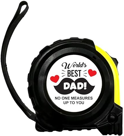 World's Best Dad Tape Measure - Perfect Father's Day, Birthday Gift From Kids & Daughter
