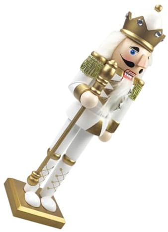 Cabilock Figurines De Noël en Bois Casse-Noisette 30 Cm Soldat Casse-Noisette Traditionnel Décoration Dintérieur