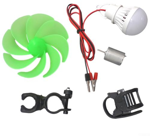 Oniissy for mini Wind Turbine Motor W/Bulb Kit,Power Alternative Energy Generator,Wind Turbine Generator Kit