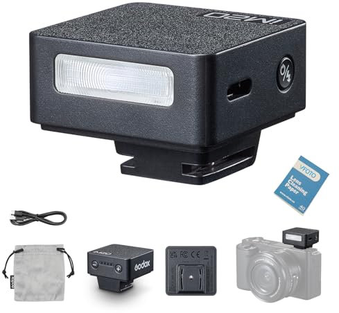 GODOX iM20 Camera Flash Mini iFlash Recycle Time 3s On-Camera Flash Speedlite for Sony Canon Nikon Fuji Olympus Cameras, 5 Power Levels