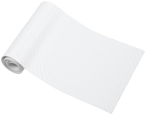 INFINAUTO Film De Protection Vinyle Fibre Carbone Blanc 1 Pc Auto PVC