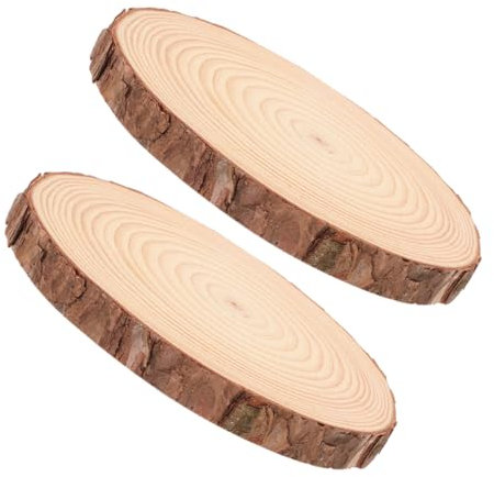 Pierres de Marche de Jardin en Bois, Lot de 2 Pièces