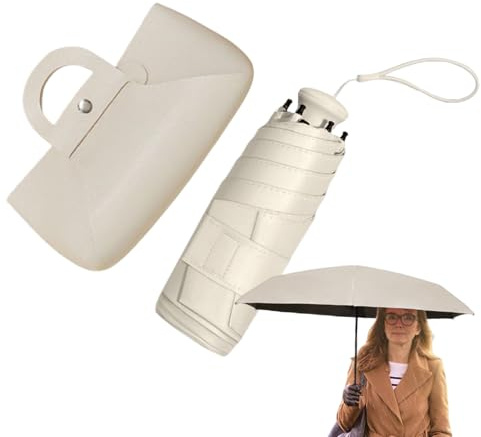 Glugahrif Sombrilla Protectora UV - Sombrilla Plegable Protectora Solar - Sombrilla Impermeable Ligera Para Senderismo Conciertos Camping Eventos Al Aire Libre