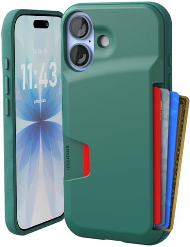 Smartish® iPhone 17 Wallet Case - Wallet Slayer Vol. 1 [Slim + Protective] Credit Card Holder - Drop Tested Flip Hidden Card Slot Cover for Apple iPhone 17 - So Jaded