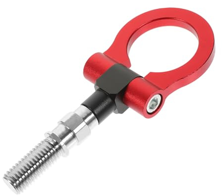 TIDTALEO Gancho Remolque Modificado para Automóvil con Anillo de Remolque Racing para Parachoques Delantero Compatible con Rojo