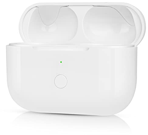 BRABURG Custodia di ricarica wireless di ricambio compatibile con AirPods Pro di prima e 2a generazione, custodia di ricarica con pulsante di sincronizzazione, porta di ricarica Lightning