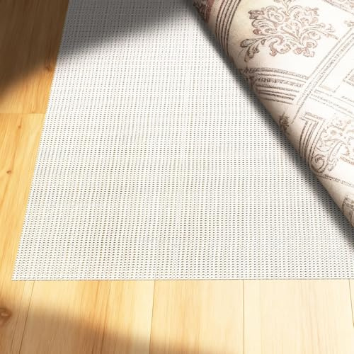 Anti Slip Rug Underlay 70x200 cm PVC Non Slip Rug Underlay (Cream) | Cut to Size, Reusable, Mesh Structure, Breathable, Non-Slip, for Beds, Mattresses, Sofas, Rugs, Drawers