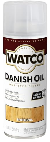 Watco Danish Oil Wood Finish Spray, 11.25 oz, Natural