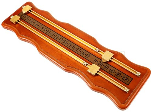iplusmile Tableau de Score Billard Snooker Panneau Haute Densité avec Rail Métallique Compteur Score Portable et Protection Table pour Joueurs et Arbitres