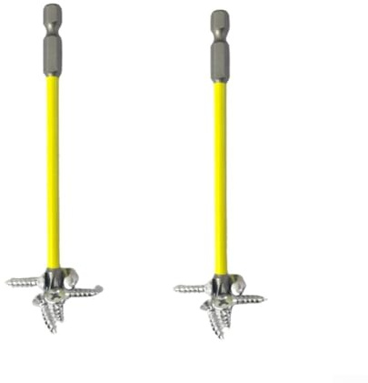 Destornillador magnético ranurado en cruz FPH2 para electricistas, opciones de longitud de 65 mm y 110 mm, construcción de aleación de acero con dureza HRC63, (10 piezas de 110 mm)