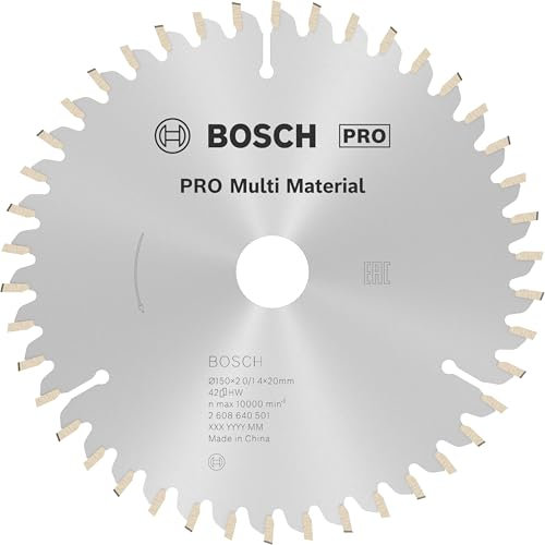 Bosch Accessories Bosch Professional 1x Kreissägeblatt Multi Material (für Multimaterial, Sägeblatt Ø 150 x 20/16 x 2,0 mm, 42 Zähne, Zubehör Kreissäge)