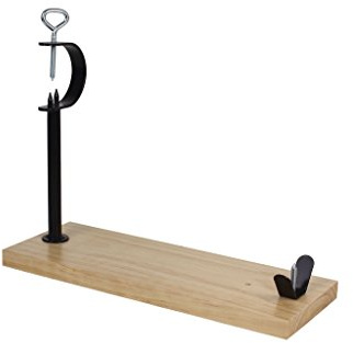 Cofan Soporte jamonero de Madera con Tubo de Metal | Medidas 47,2 x 18,5 x 58 cm | Peso 1,4 kg