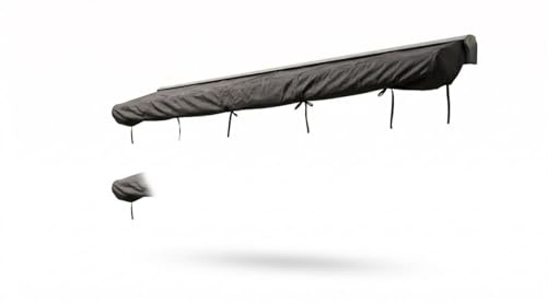 Jet-Line Markisen Abdeckplane 3 m Breit Schwarz 100% Nylon Regen und Staub Schutz Gelenkarmmarkise Markisenabdeckung Markisenschutzhülle