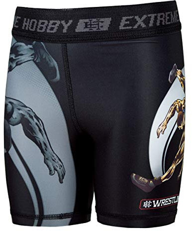 Extreme hobby val tudo korta byxor för barn brottning, kompressionsshorts MMA boxning leggings snabbtorkande REH-TECHRESPony kampsport storlek 164