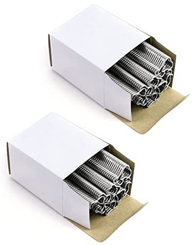 QWORK 1200 Pièces agrafes de grillage galvanisées, pour cages pour animaux de compagnie, clôtures