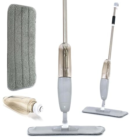 Microfibre Spray Mop - Floor Cleaning Spray Mop to Safely Clean All Types of Hard Flooring…