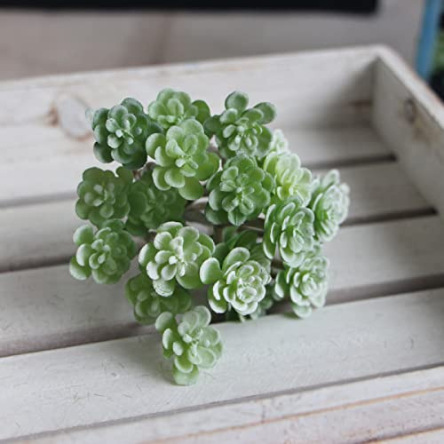 SPORTARC Plantas suculentas artificiales en maceta, plantas suculentas artificiales decorativas, simulación de micropaisaje, 24 cabezas, suculentas, decoración del hogar, plantas falsas, B