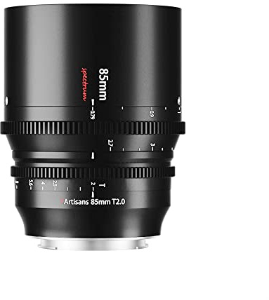 7artisans 85 mm T2.0 große Blende, Vollformat-Objektiv, L-Mount, manueller Fokus, geringe Verzerrung, spiegellose Kameras, kompatibel mit Sigma FP, Panasonic S1 S1H S5, Leica SL SL2, schwarz