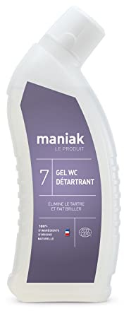 Produit WC Ecologique Maniak – Gel WC Détartrant et Nettoyant Puissant pour des Toilettes Impeccables