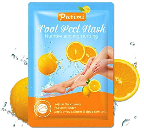 P-Beauty | Premium Fußmaske für Extremen Hornhautentfernung | Fußpflege-Lemon-Socken für Geschmeidige Baby-Füße | Intensive Feuchtigkeitspflege | Einfach Fußpeeling | Spa-Erlebnis zu Hause | 1 Paar