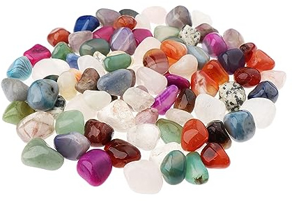 NKlaus 500g Pietre burattate Multi Mix 20-25 mm Pietre curative Pietre Gemme Pietre Gioiello Deco 14701
