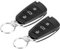 Sistema de Alarma para Coche con Cerradura Central sin Llave Universal de 2 Piezas con Kit de Control Remoto de 3 Botones, Negro