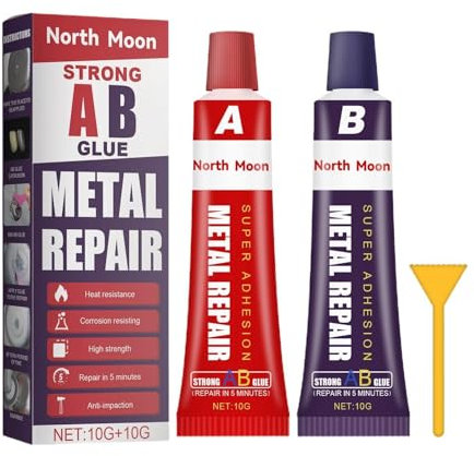 Juego de Pasta de Reparación de Metal Pegamento B - Hierro Fundido Mágico, Soldadura en Frío Resistente Al Calor Industrial
