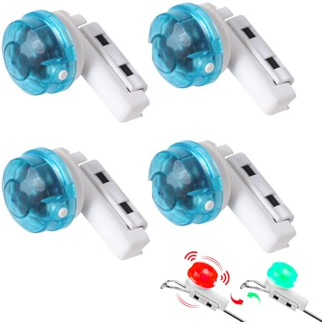 Nexoria Knicklichter Angeln, 2/4 Stück Bissanzeiger Angeln Wasserdicht Swinger Angeln Leuchtstäbe Angeln Bissanzeige mit Bewegungssensor Bissanzeiger Clip Angelzubehör für Angelrute