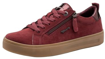 Tamaris Comfort Damen Sneaker flach mit Reißverschluss Freizeit