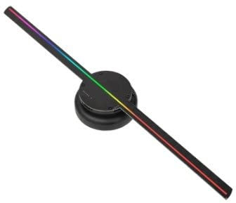 Holograma 3D, Ventilador de holograma 3D, proyector de publicidad 3D, señal Led Wifi, lámpara holográfica, pantalla de publicidad remota, soporte de imágenes y vídeo,Colores altamente restaurados(T40