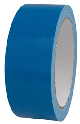 Duct Tape Extra Fort, Ruban Adhésif Étanche Extrêmement Puissant, Ruban Toile Adhésif, Bande Réparation, pour Canalisations, Moquette, Scellage, Marquage, pour Intérieur et Extérieur, Bleu 50m x 30mm