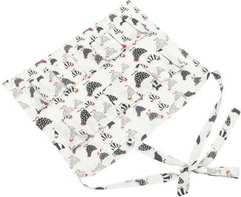 Holibanna Delantal para Huevos Frescos Recolección de Huevos Tela Resistente Diseño Múltiples para Mujeres Uso Granja Delantal Decorativo